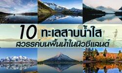 10 ทะเลสาบน้ำใส สวรรค์บนพื้นน้ำในนิวซีแลนด์