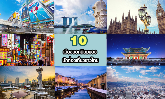 ญี่ปุ่นครองแชมป์!! 10 อันดับเมืองยอดนิยมของนักท่องเที่ยวไทย