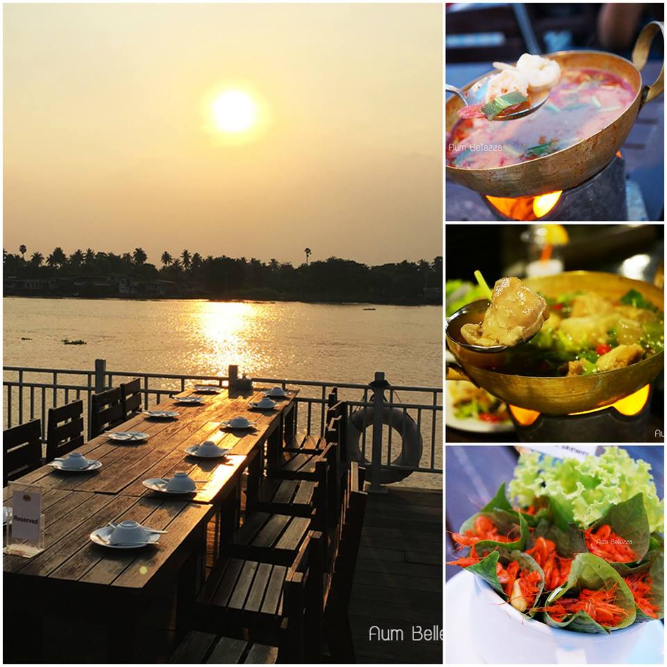 ❤ Review ❤ ร้านอาหารอร่อย บรรยากาศดี ริมน้ำเจ้าพระยา  ร้านสองฝั่งคลอง จังหวัดนนทบุรี