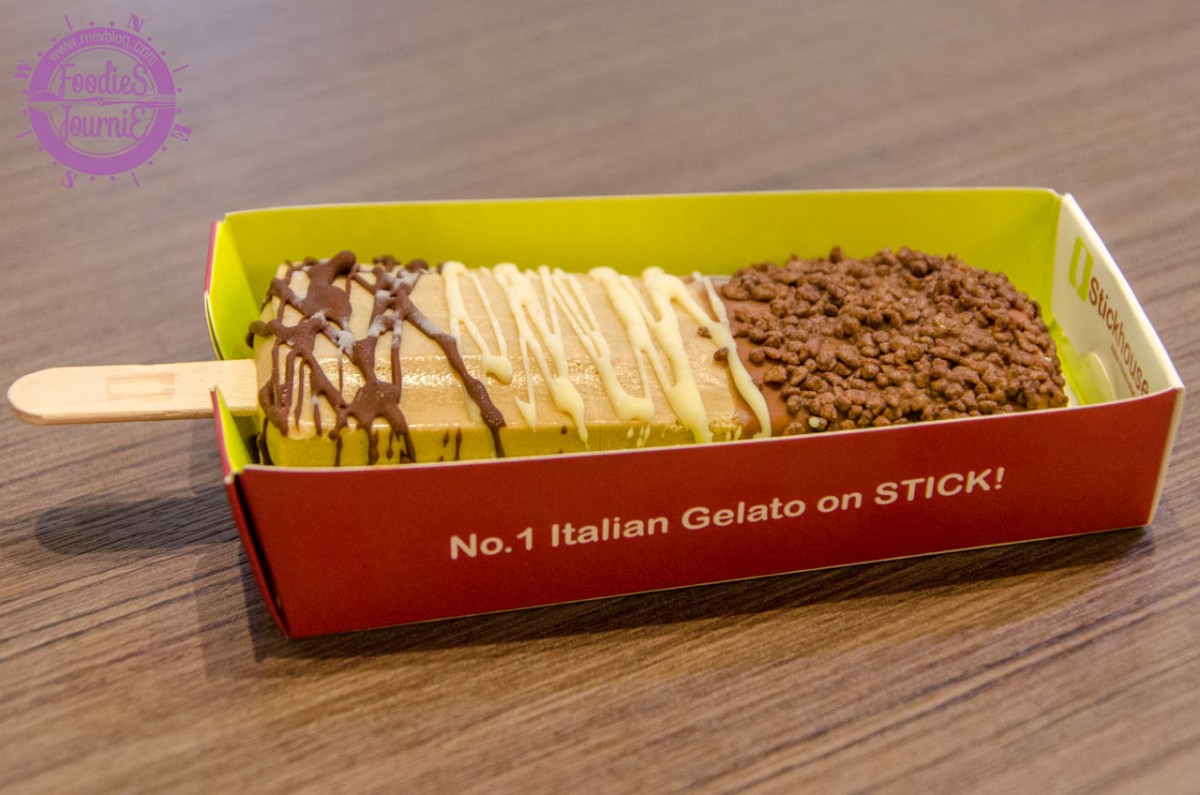 Stickhouse Italian Gelato - Tiramisu with Chocolate Dip