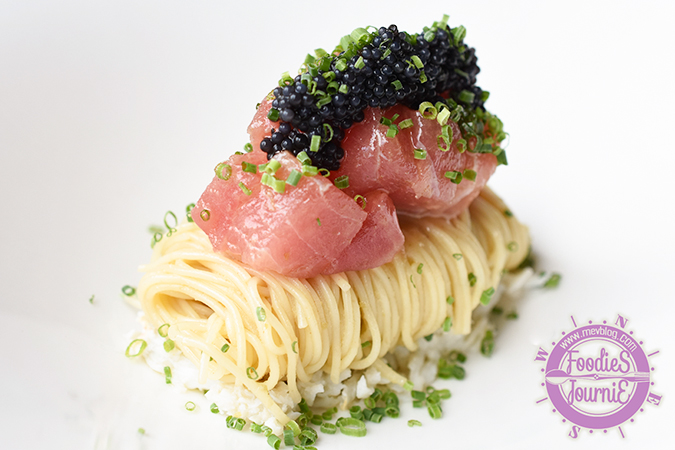 Yuzu tuna cold capellini เมนูเด็ดที่คุณเชฟใช้แข่งขันในรายการ Iron chef Thailand