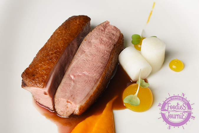 62c Sous-vide duck breast