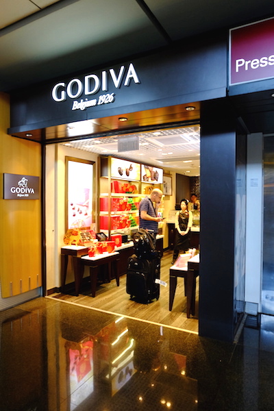 Godiva at Arrival Hall