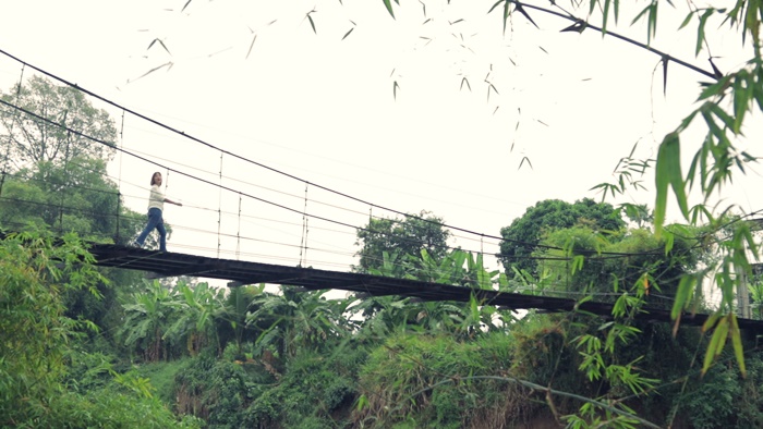 สะพานแขวนเกาะเทโพ ที่เที่ยวอุทัยธานี