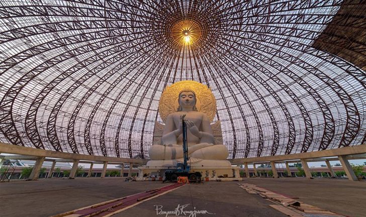 วัดพระพุทธแสงธรรม ชมโดมยักษ์สวยงามสุดยิ่งใหญ่ อันซีนแห่งสระบุรี