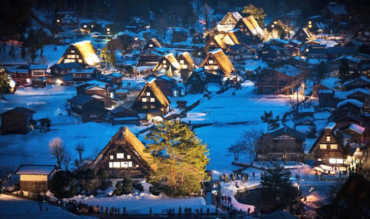 Shirakawago Light Up 2020 งานแสดงไฟหมู่บ้านมรดกโลกที่ญี่ปุ่น หนึ่งปีมีครั้ง!