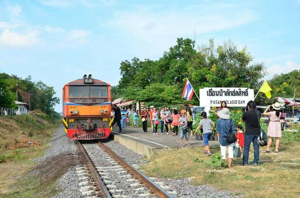 รถไฟลอยน้ำ เขื่อนป่าสักชลสิทธิ์ 