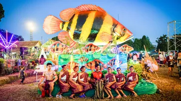 "Fish Town Paradise @Nakhon Phanom"  ขบวนแห่หุ่นปลายักษ์นานาพันธุ์ครั้งยิ่งใหญ่ประจำปี 2563