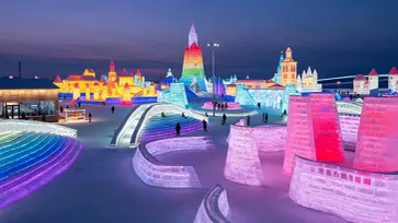 ภาพบรรยากาศ Harbin Ice and Snow Festival 2021 เทศกาลแกะสลักน้ำแข็งที่ยิ่งใหญ่ที่สุดในโลก!