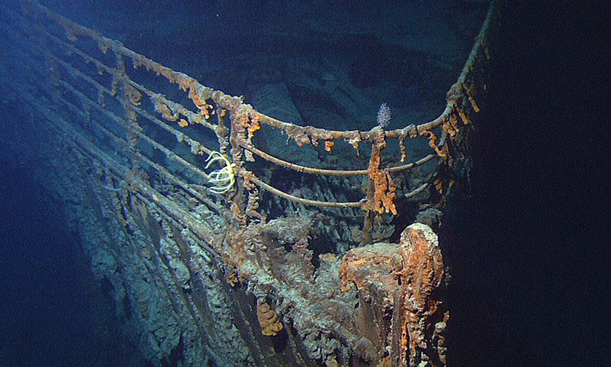 เปิดภาพซากเรือไททานิคที่จมลงสู่ก้นทะเลมากว่า 100 ปี