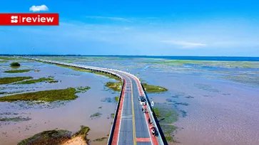 สะพานเฉลิมพระเกียรติ 80 พรรษาฯ สะพานข้ามน้ำที่ยาวที่สุดในเมืองไทย
