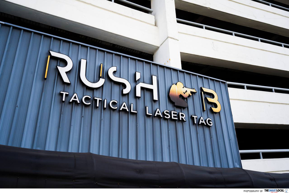 ด้านหน้าของ Rush B Tactical Laser Tag ที่ตั้งอยู่ในกรุงเทพ ขอบคุณรูปจาก thesmartlocal