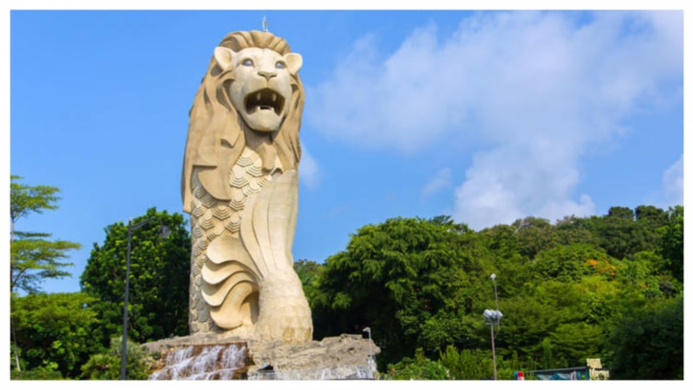 ความหมายของรูปปั้นสิงโตทะเลพ่นน้ำ ประเทศสิงคโปร์