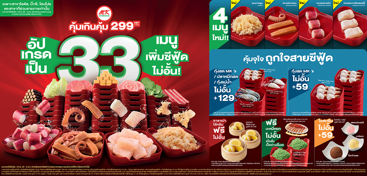 MK Buffet ราคา 299 บาท