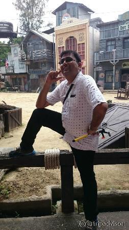 Me on the set of Cow Boy Show