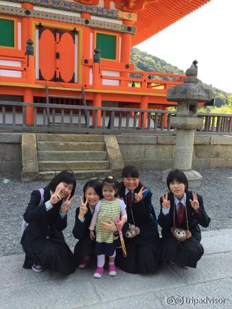 a popular place for student educational trip. the many hundreds young visitors make the temple 
