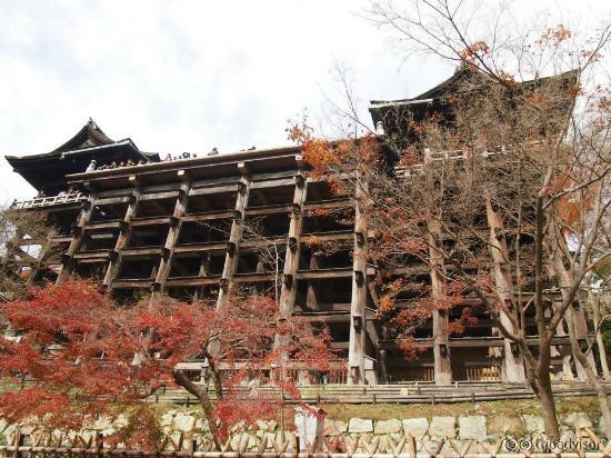 清水の舞台を下から見たアングル