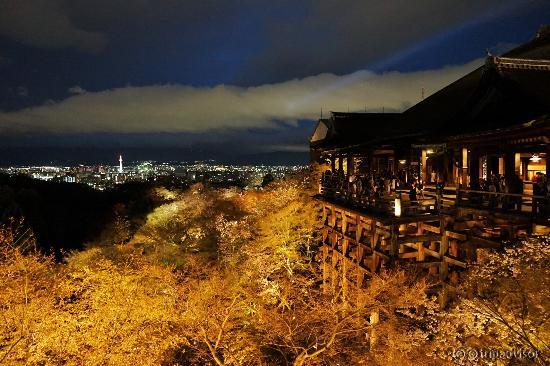 清水の舞台から京都市街を遠望・・・