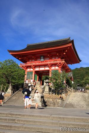 參觀當天天氣非常好，氣温有點高。趕在關門前拜了主寺。