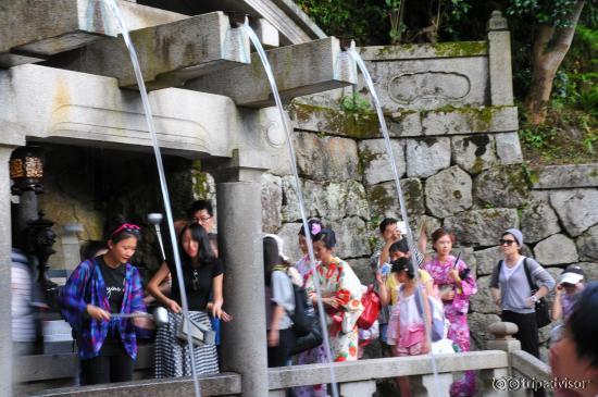 The famous spring in the temple