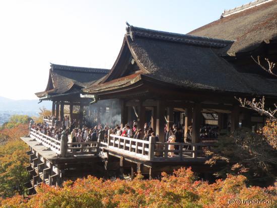 清水の舞台です。お天気がよくて眺めが最高でした。