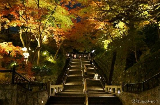 本堂と阿弥陀堂の間の階段