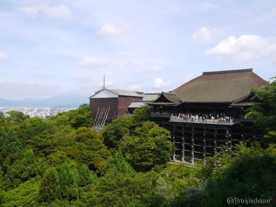 Tourists packed the main hall. Beside it, there was ongoing renovation.