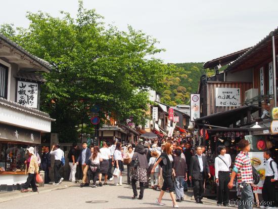 Shops along the way to temple