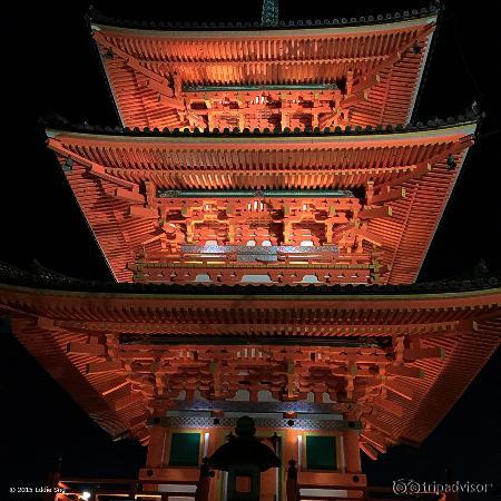 Night view of the temple