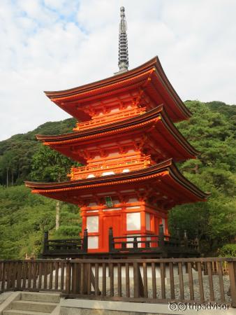 Across from the temple