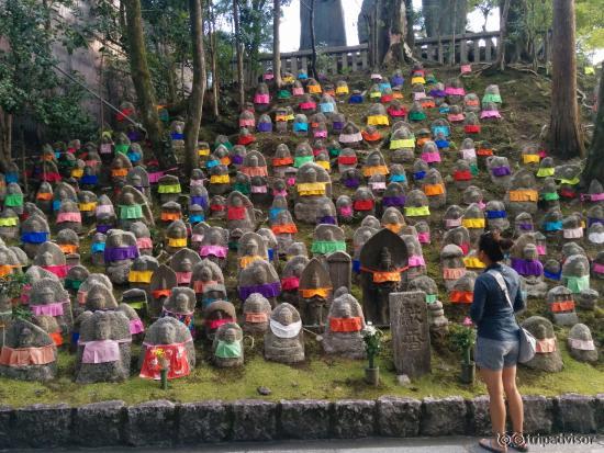 Lots of jizo buddha statues! Protector of travelers, women, and children.