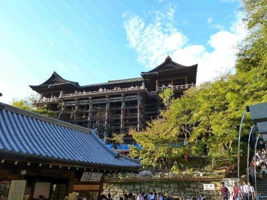 Vista de los pilares del pabellón principal