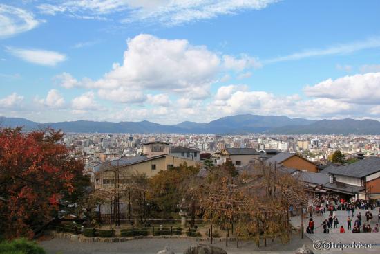 Kyoto City View from the top of Kuil Kiyomizu-dera
