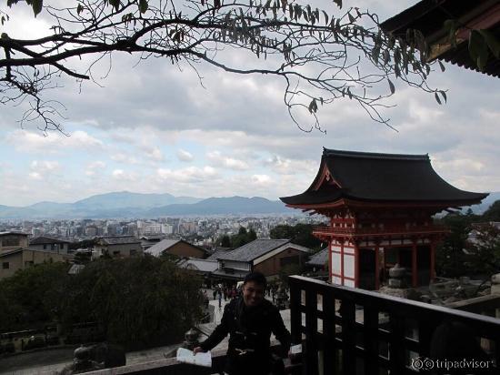 Nice view of kyoto from kiyozumi dera complex