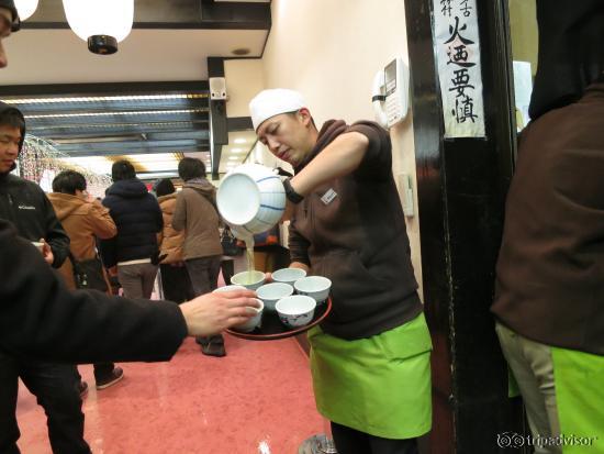 free green tea for new year eve !