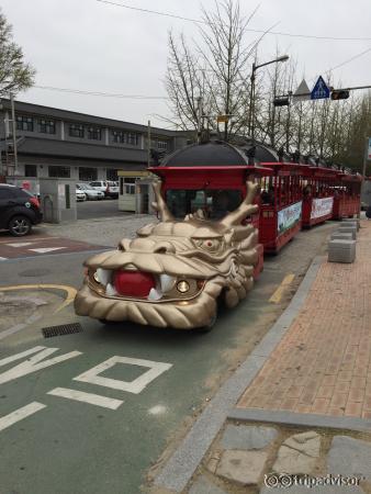 4月11日から3日間、女子5人の珍道中旅行。天気に恵まれ、ちょっと肌寒かったけどまずまずでした。びっくりしたのは桜と梅の花が同時に咲いていたこと。でも綺麗でしたよ。このドラゴン列車は水原華
