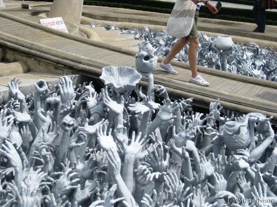 As your walking into the temple