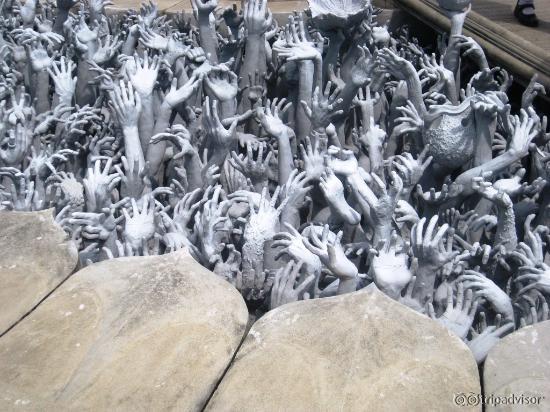 As your walking into the temple