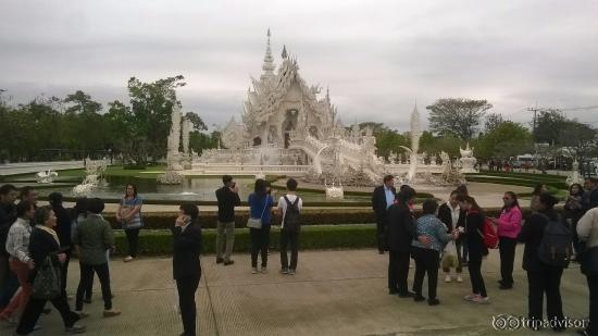 during lunch time at 12noon..no visitors allowed inside