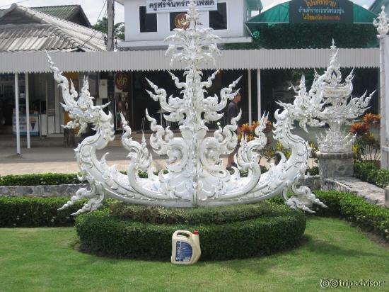 In the surrounding gardens