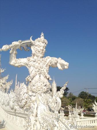 One of the many sculptures