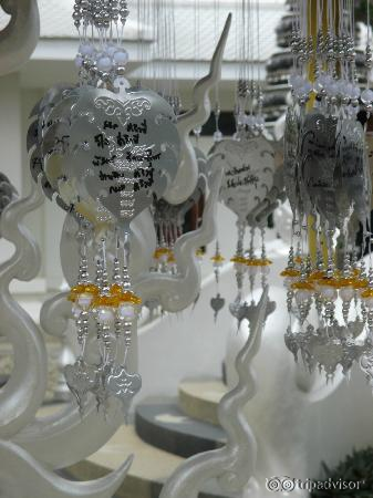 Individual ornaments that make the tree in other picture