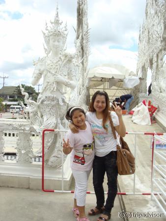 a piece of art at the Wat Rong khun