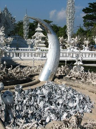 Wat Rong Khun - part of main entrance