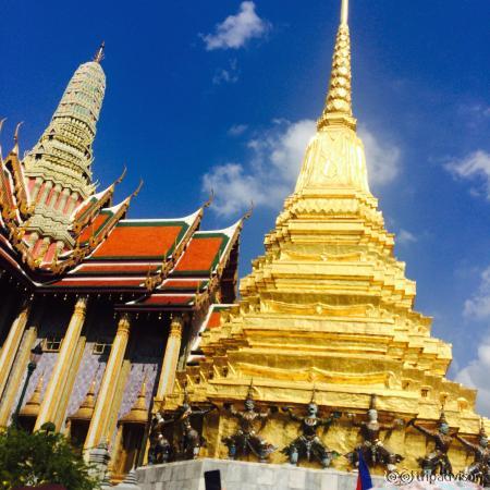 很富丽堂皇的感觉，原本就黄金灿灿，阳光照射的更加闪瞎眼。还是值得来参观一下～