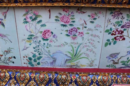 китайский фарфор в отделке рама