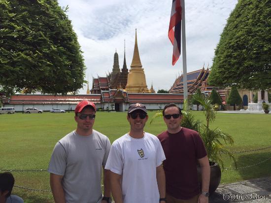 Outside the main temple