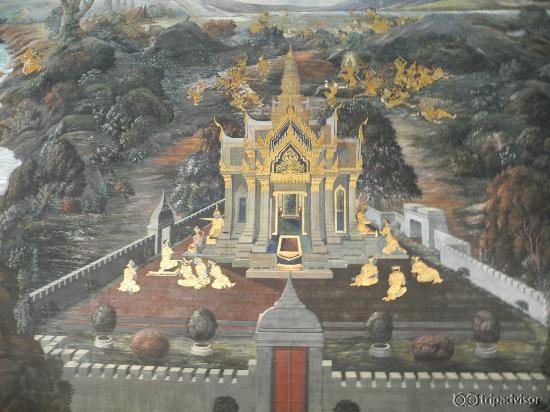beautiful paintings around the temples