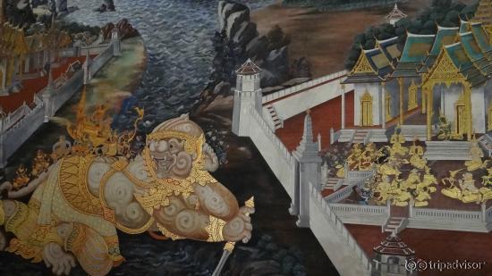 Pinturas nas paredes que contam a história