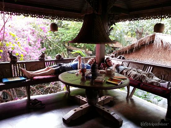 Great second story porch - we spent a lot of time relaxing here